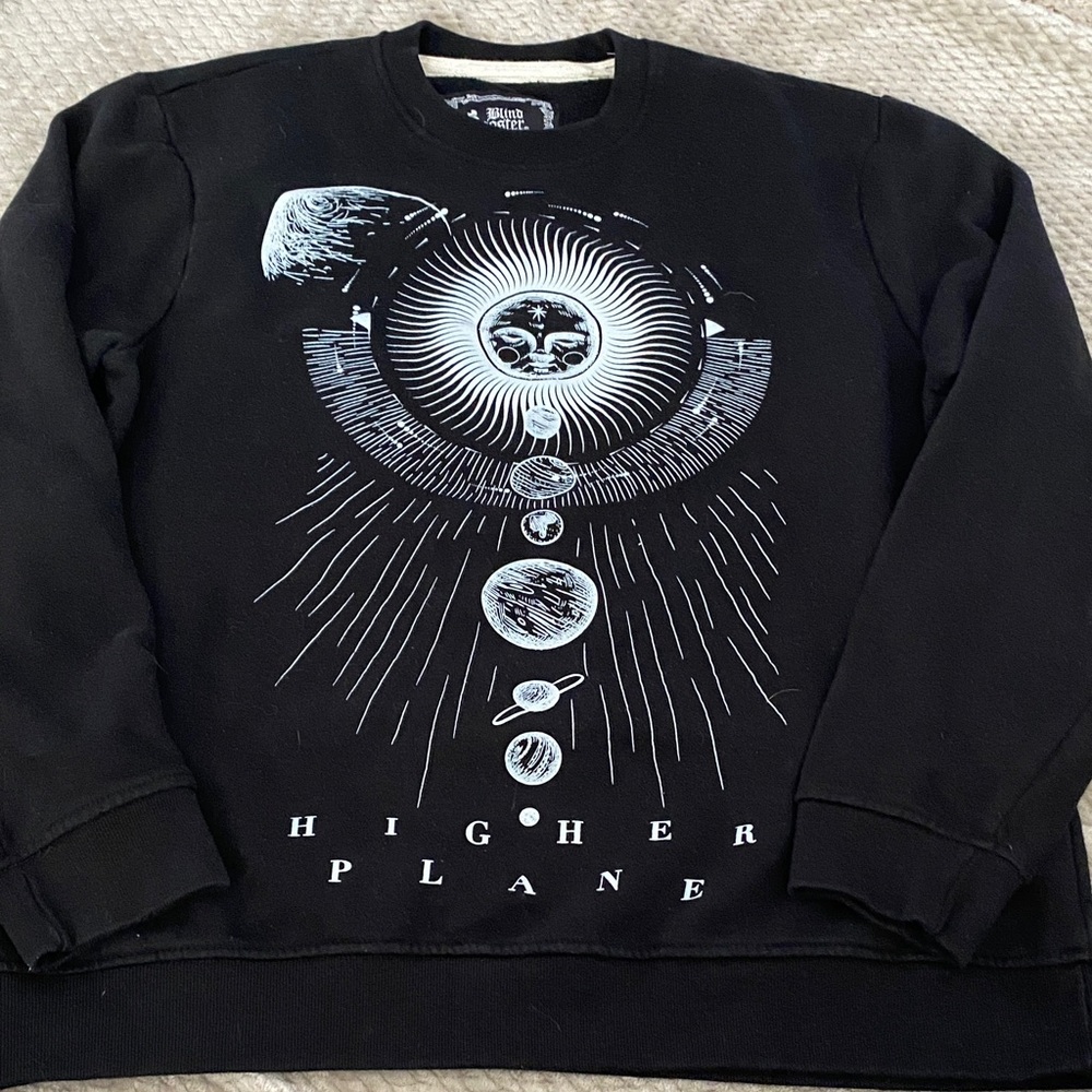 Blind Rooster black sweatshirt size large